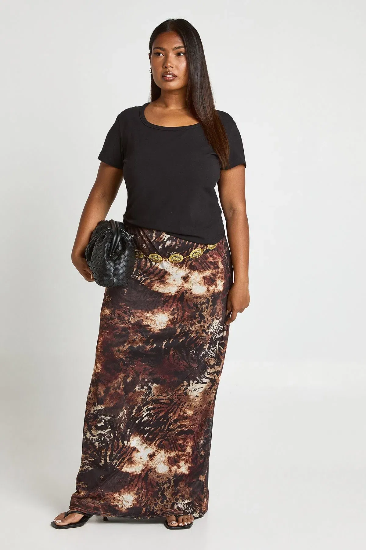 Plus Basic Square Neck Short Sleeve Top