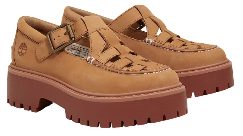 Timberland Stone Street Platform Buckle Medium Beige Nubuck (W)