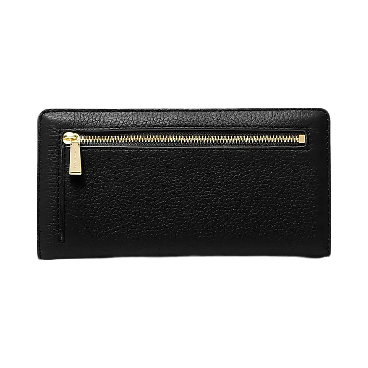 Michael Kors Bryant Large Pebbled Leather Snap-Front Wallet Black