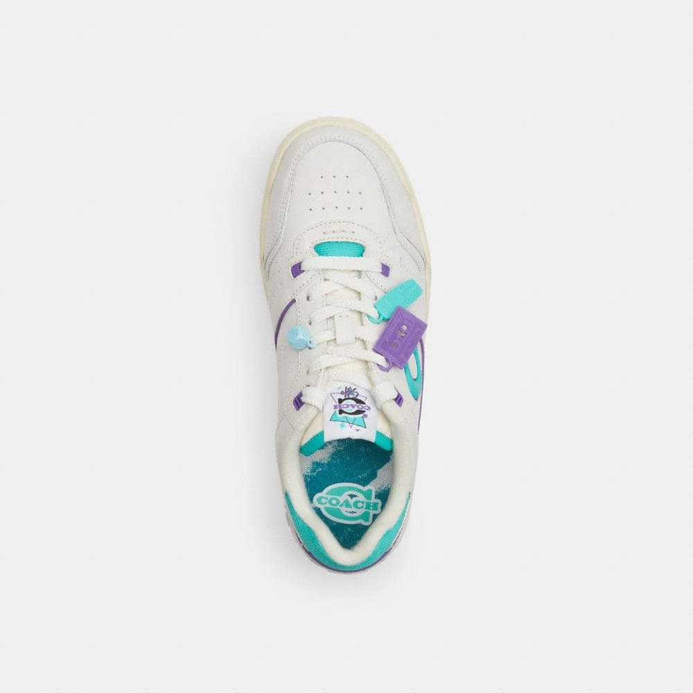 Women's Coach 90s Pack Soho Sneaker With Charms Optic White Teal