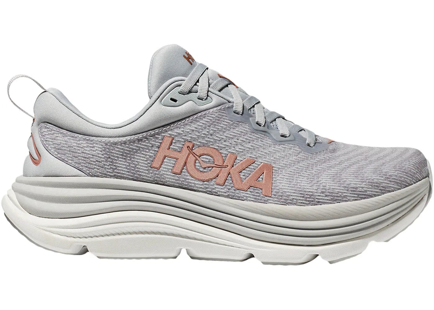 Hoka One One Gaviota 5 Harbor Mist Rose Gold Womens