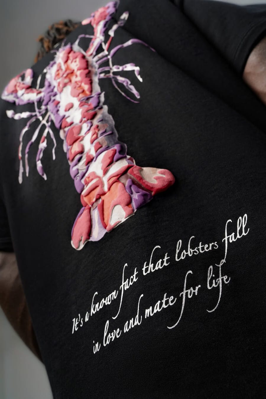 Lobster T-Shirt obsidian