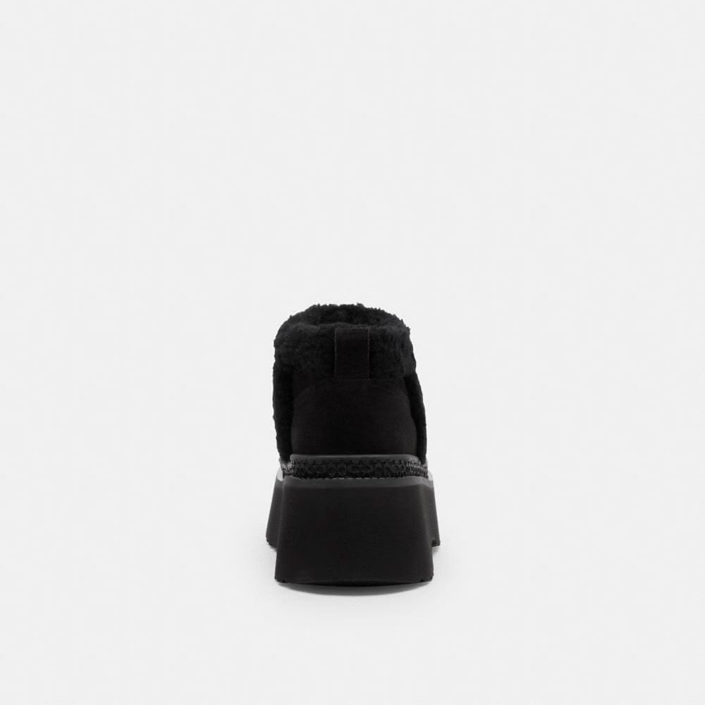 Women's Coach Christina Bootie In Signature Suede Black