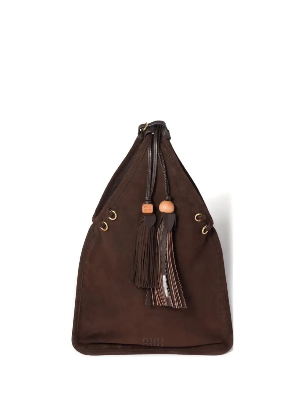 tassel-embellished tote bag