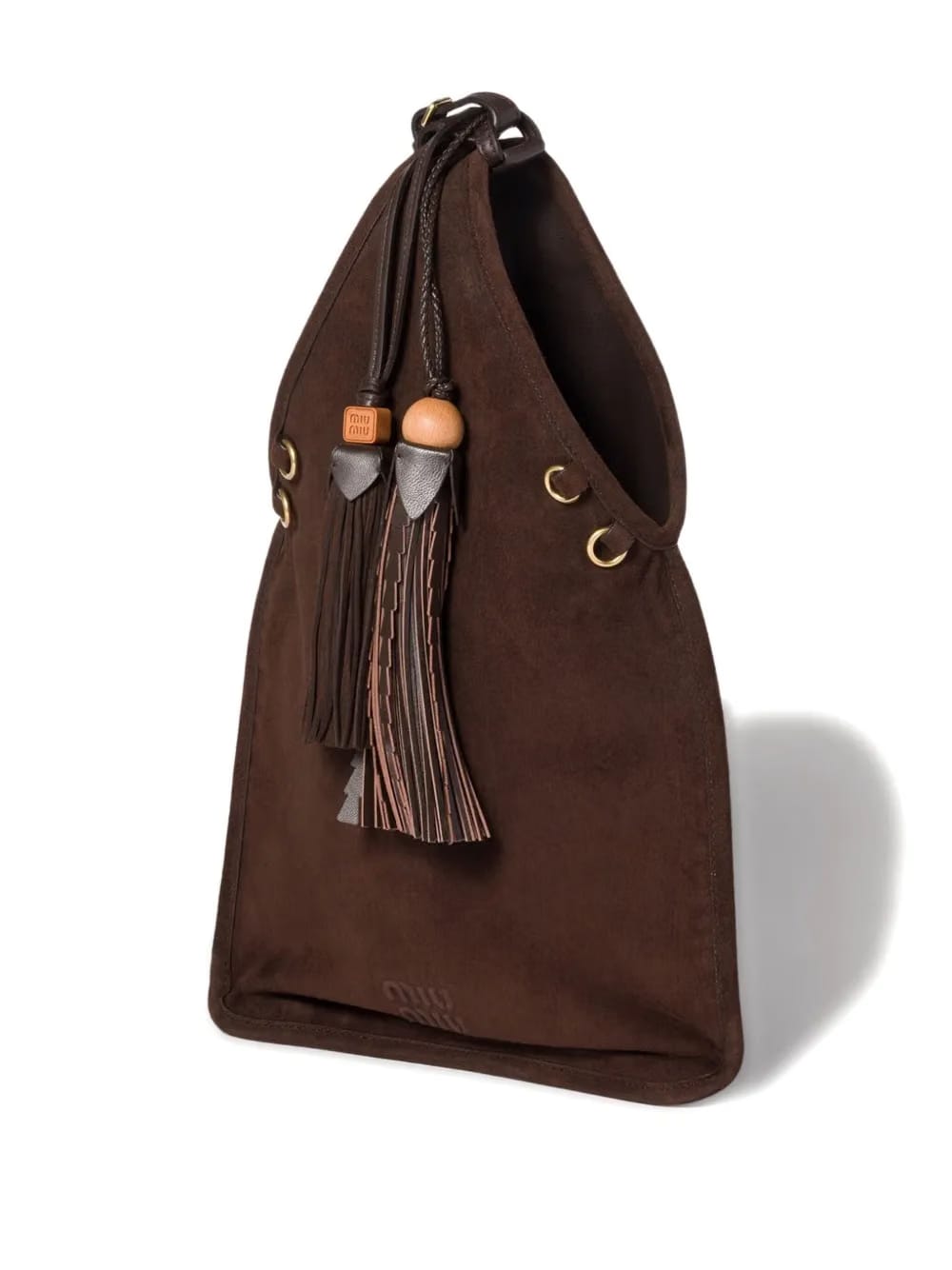 tassel-embellished tote bag
