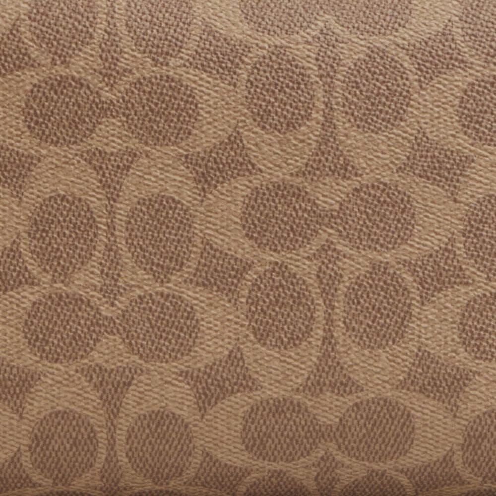 Coach Large Travel Kit In Signature Canvas Gunmetal Tan Black