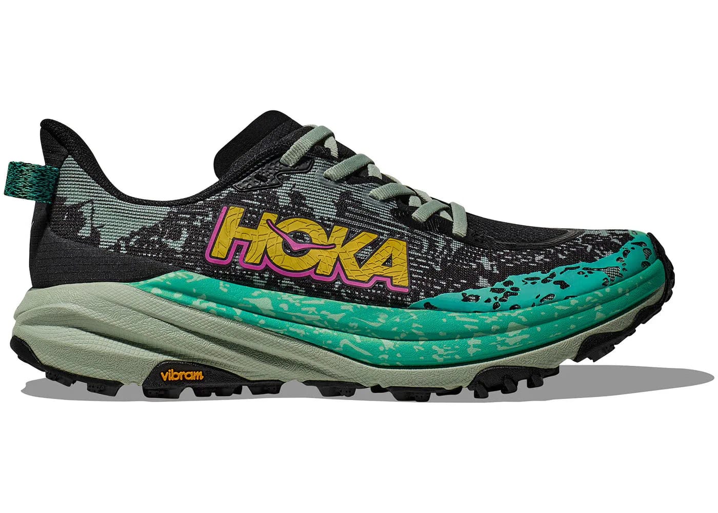 Hoka One One Speedgoat 6 Black Aloe Vera Womens
