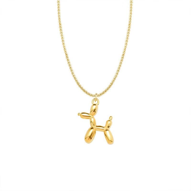 Balloon Dog Sleek Gold Chain