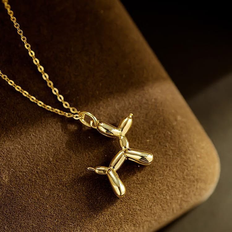 Balloon Dog Sleek Gold Chain