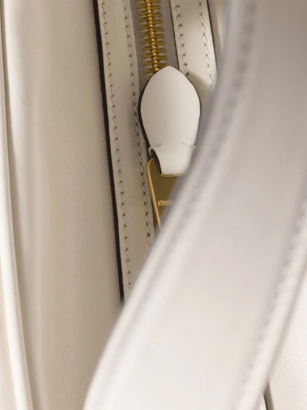 leather top-handle zip tote bag