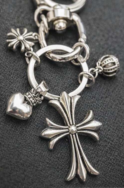 Chrome Hearts Keychain 5 Charms