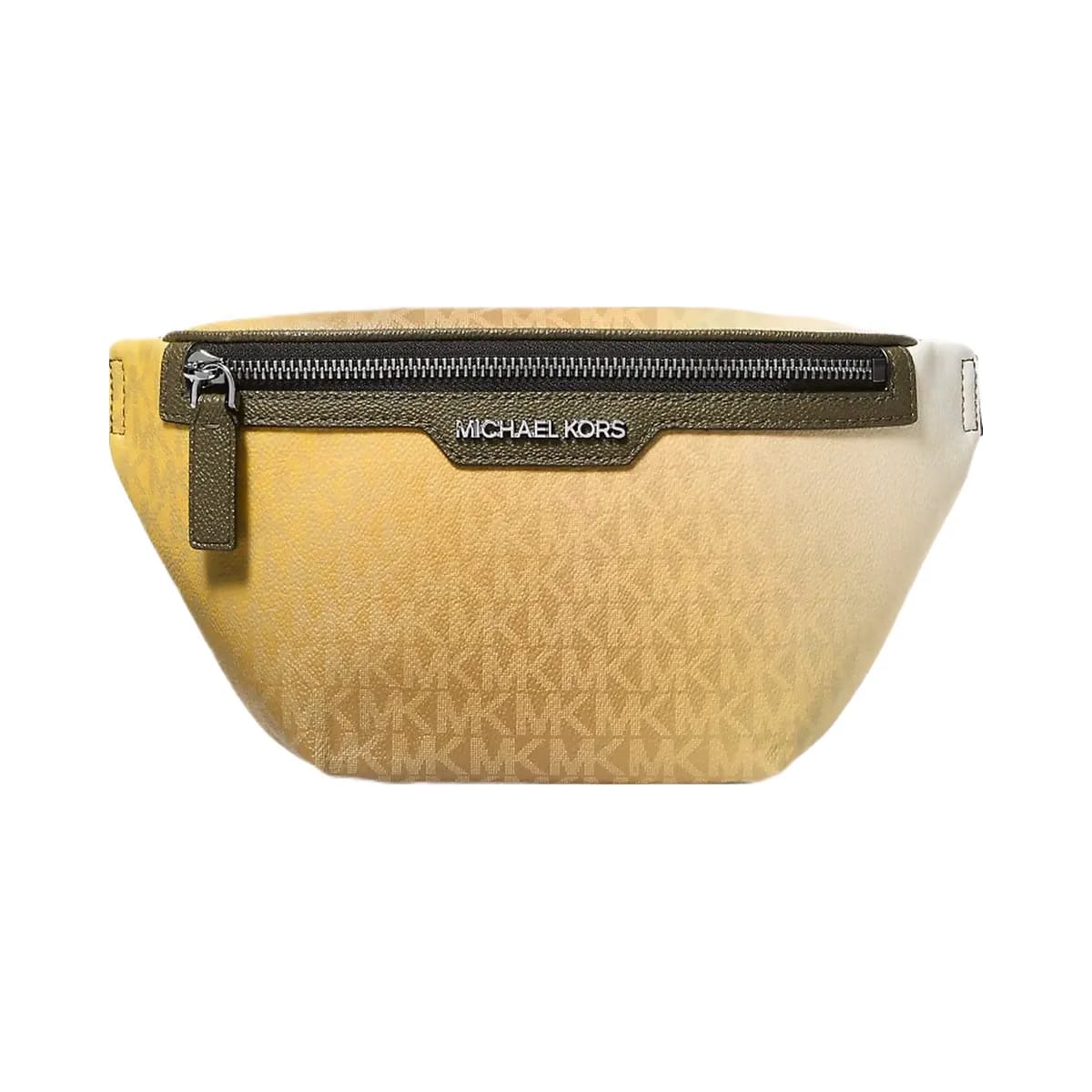 Michael Kors Cooper Ombre Signature Logo Sling Pack Olive Combo