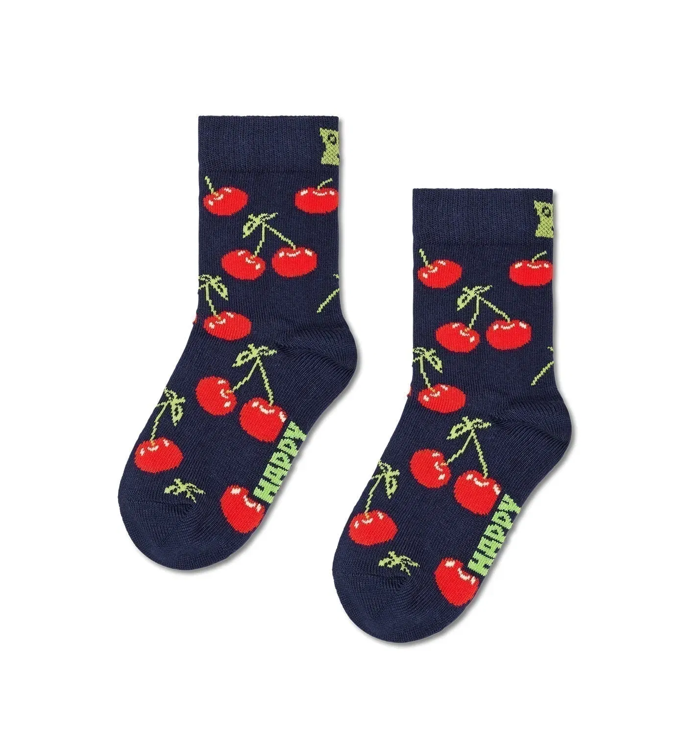 Happy Socks Unisex Cherry Crew Length Socks for Kids