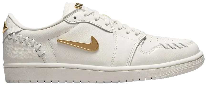 (WMNS) Air Jordan 1 Low Method of Make 'Sail Metallic Gold'