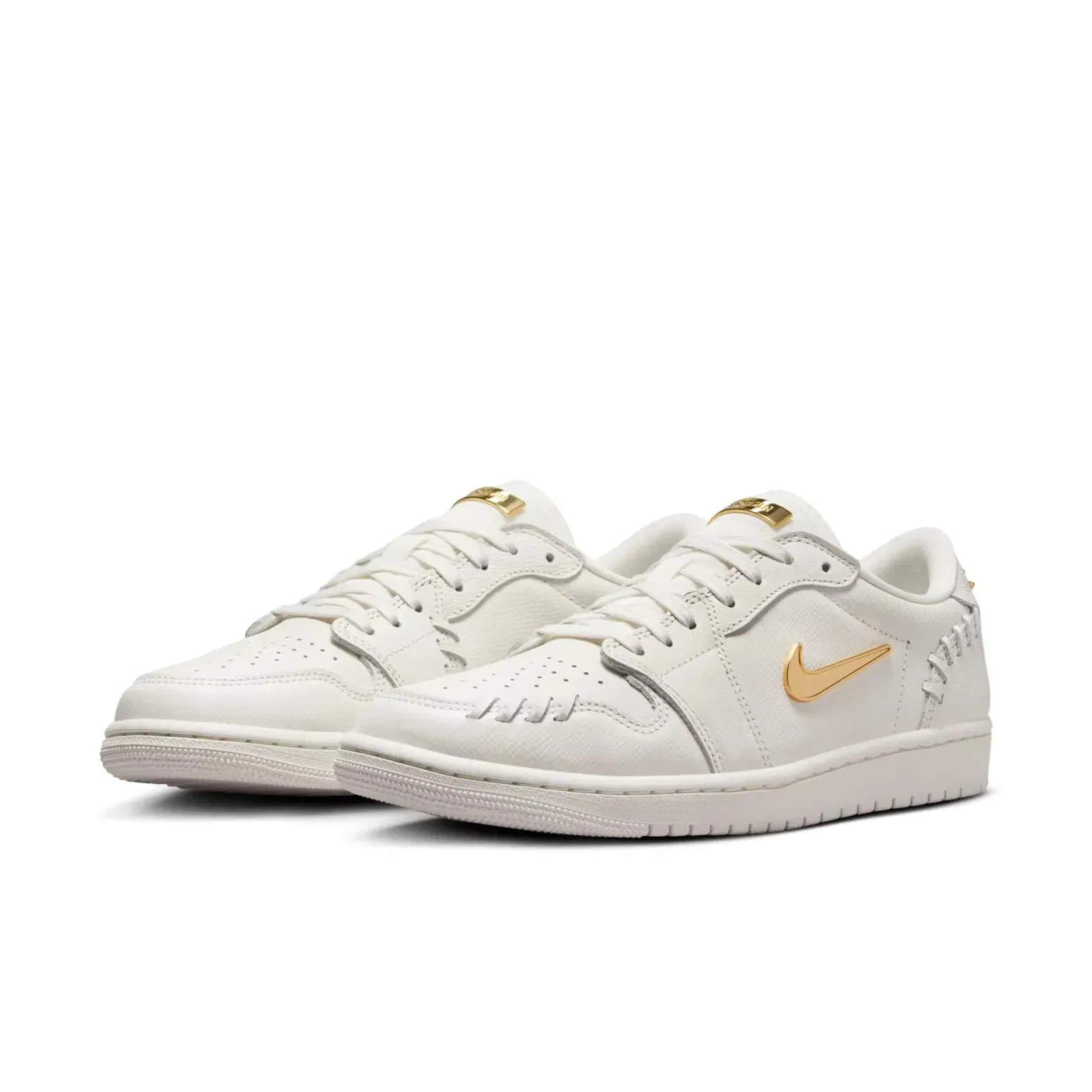 (WMNS) Air Jordan 1 Low Method of Make 'Sail Metallic Gold'