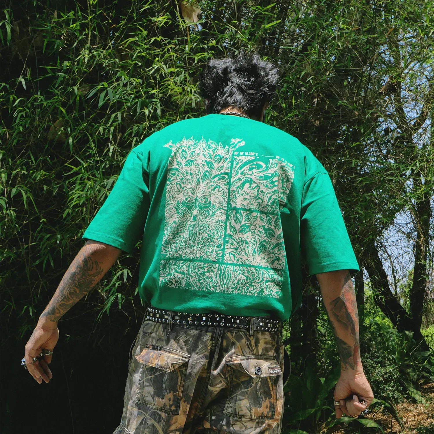 Green T-shirt | Thaely x Signature Packaged Drinking Water | Imagined by Santanu Hazarika
