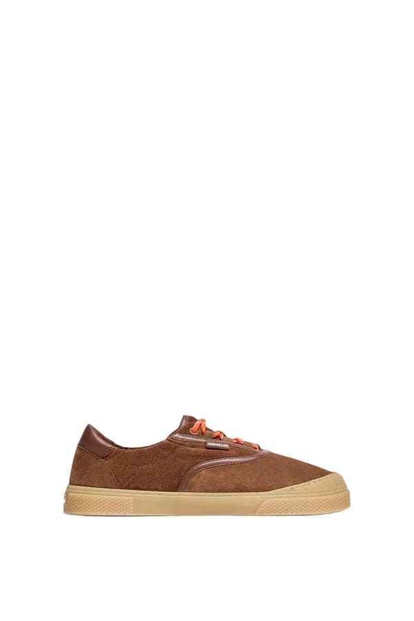 Moncler Vera Leisure Suede Sneakers Brown