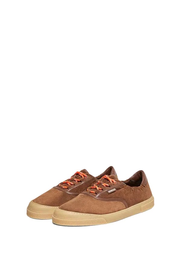 Moncler Vera Leisure Suede Sneakers Brown