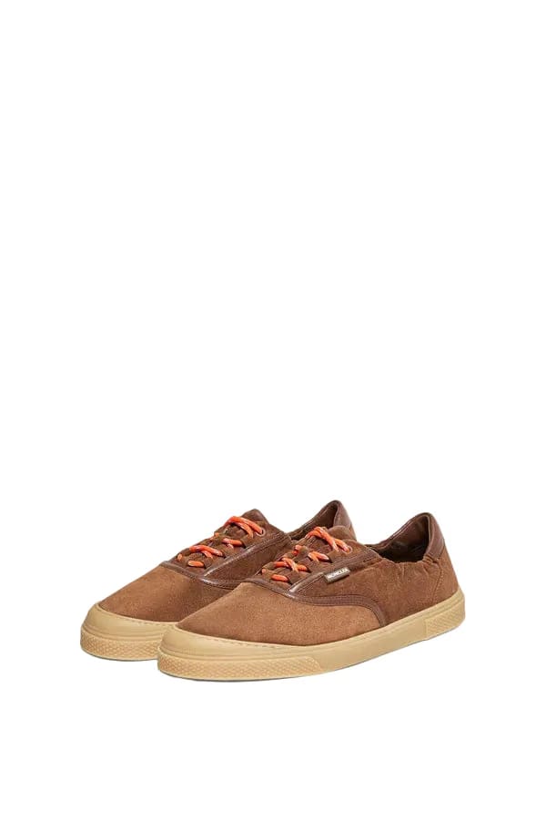 Moncler Vera Leisure Suede Sneakers Brown