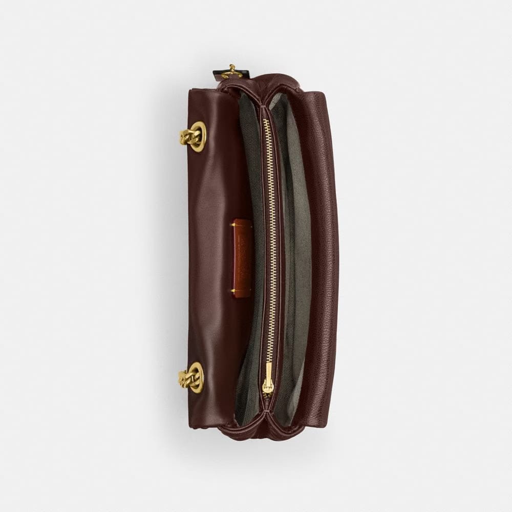 Coach Tabby Shoulder Bag 26 With Quilting Brass Maple