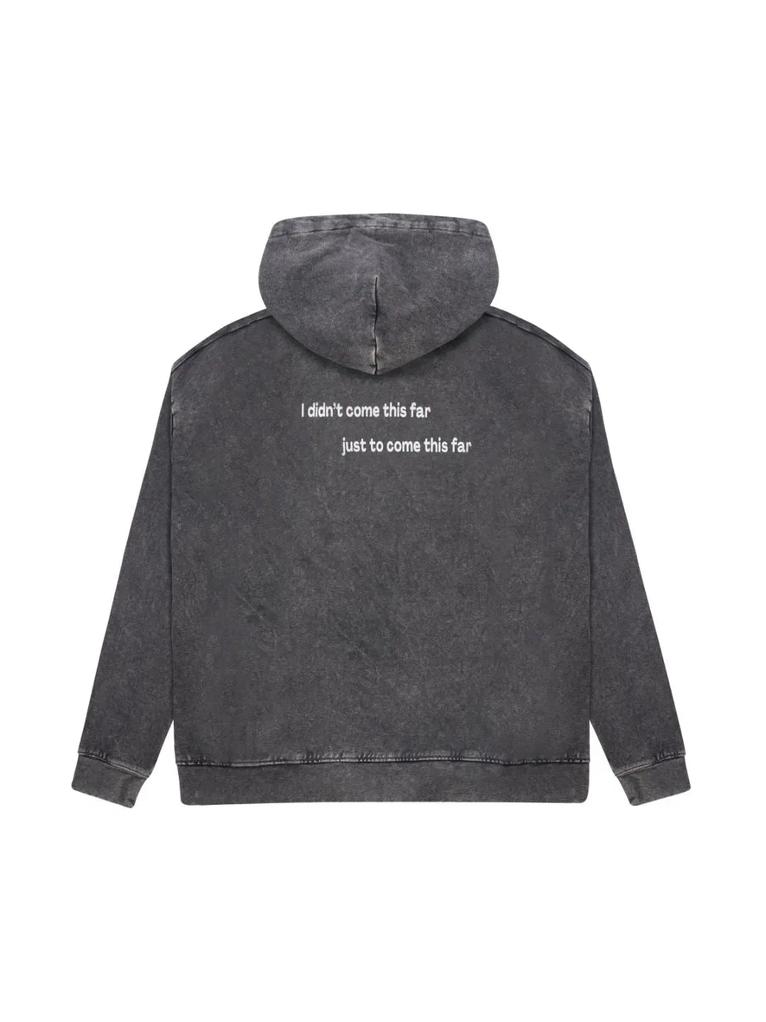 SMOKED KNIT ZIPPER HOODIE