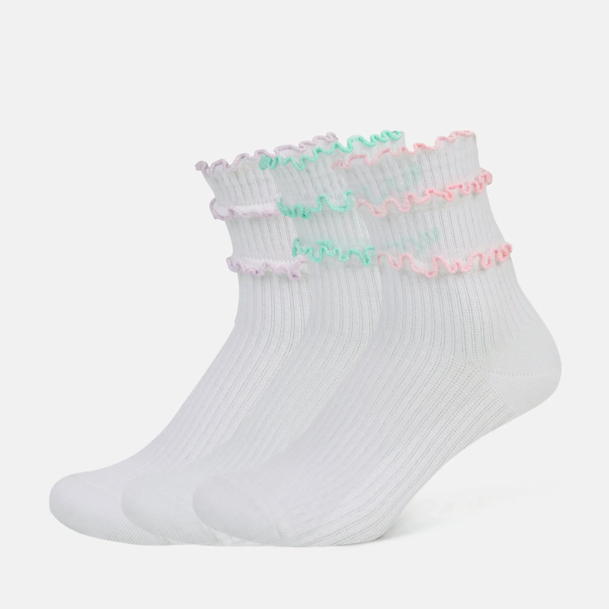 Women’s Frilled High Ankle Socks