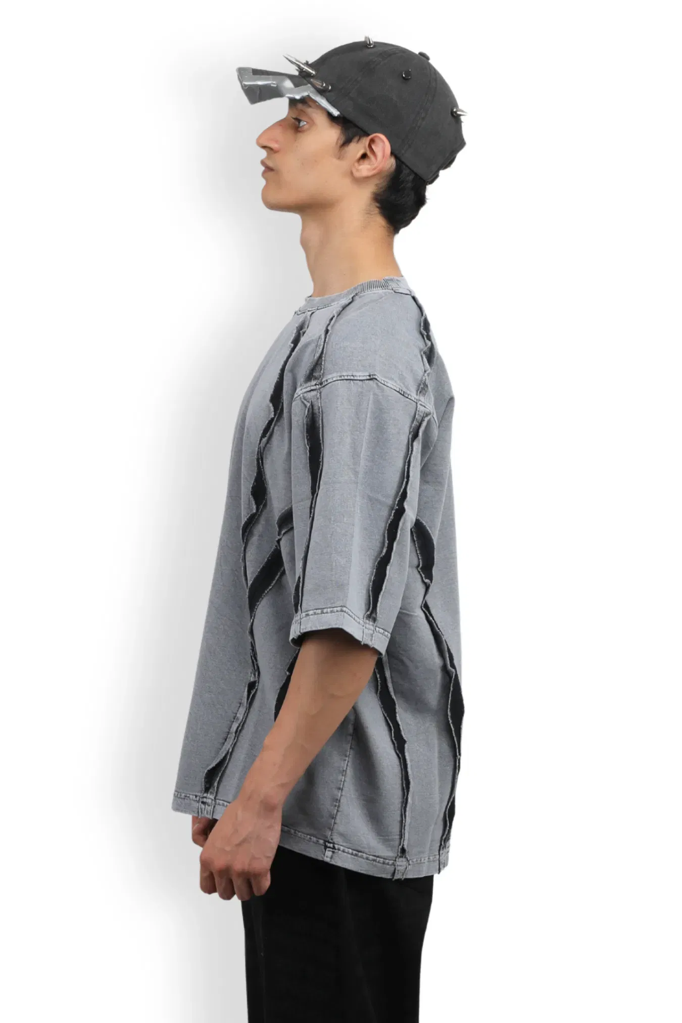 Scarstitch T-Shirt - Stone Grey