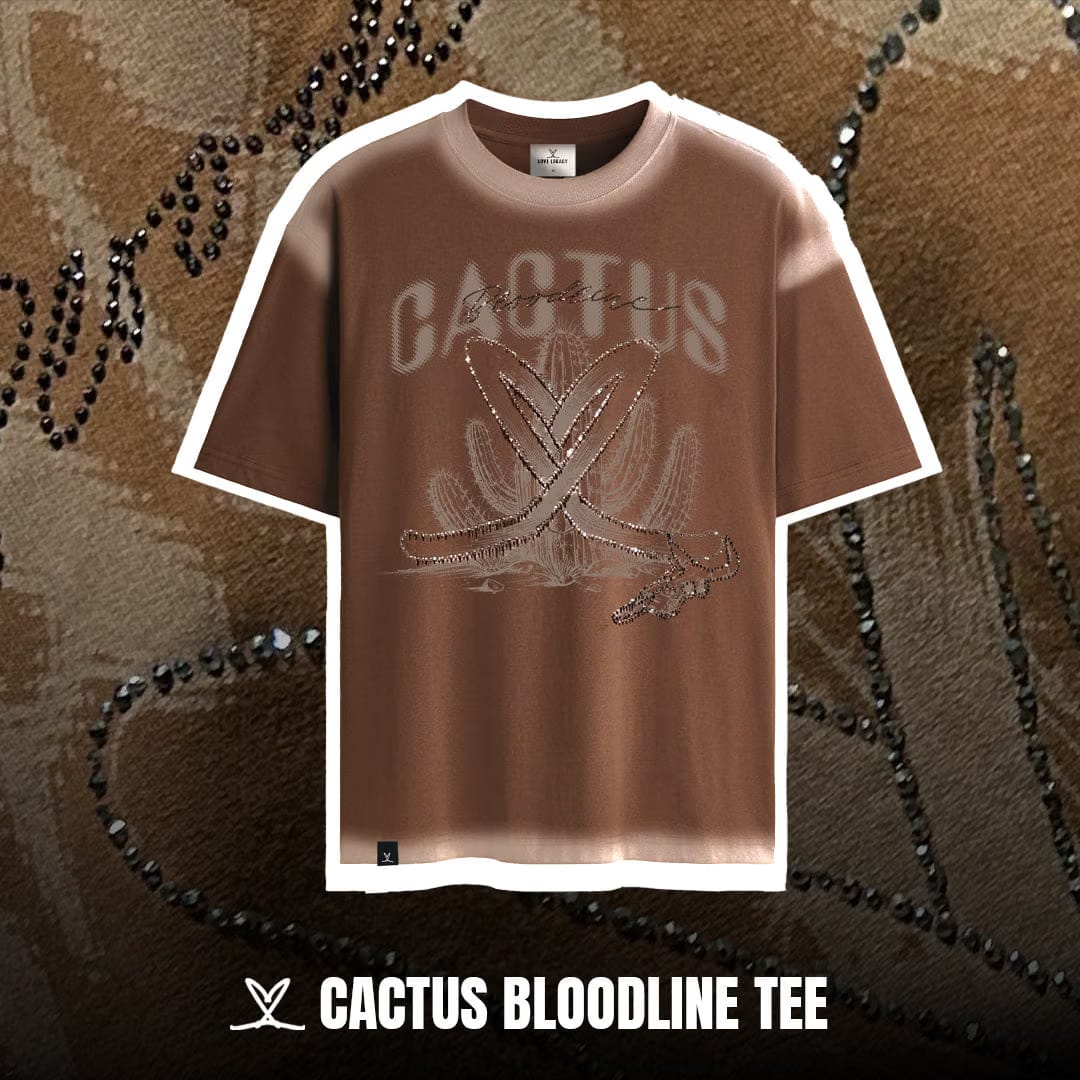 CACTUS BLOODLINE T-Shirt - CHOCOLATE