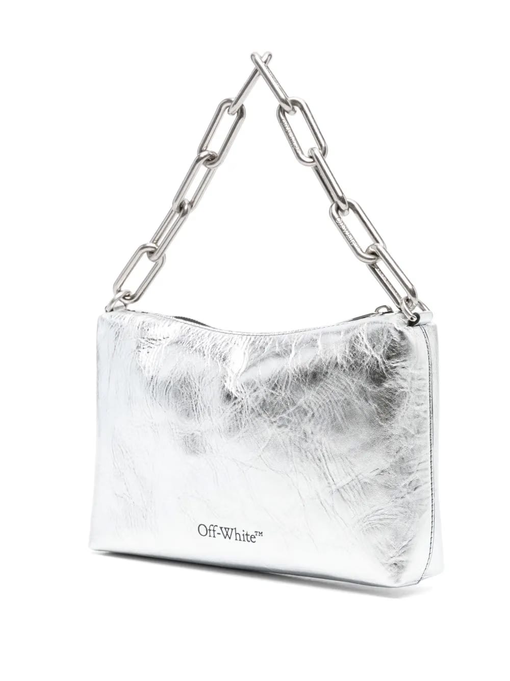 Block Pouch leather shoulder bag