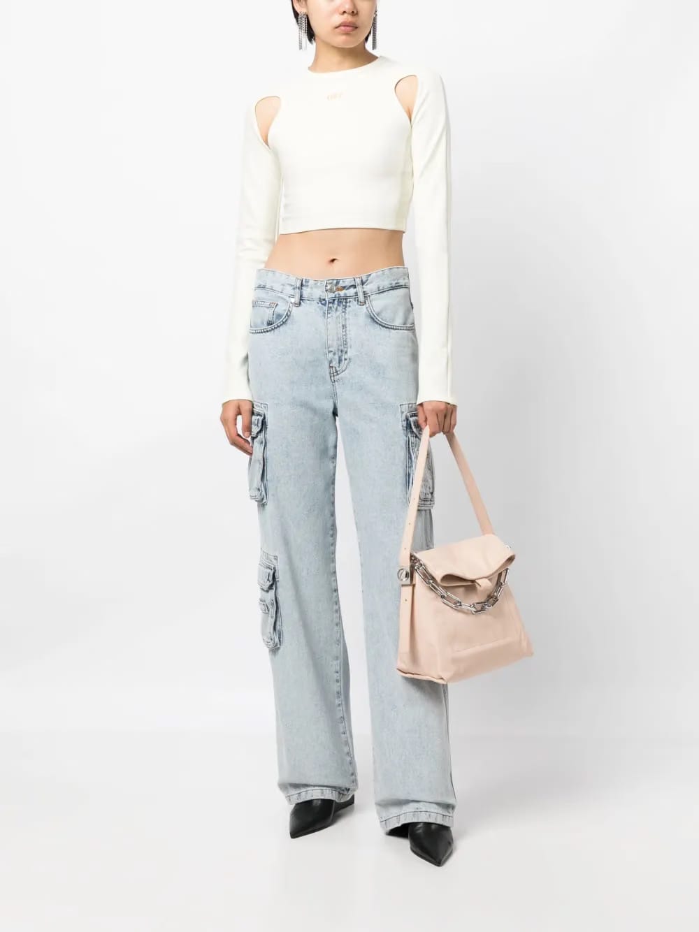 Ow Booster leather shoulder bag