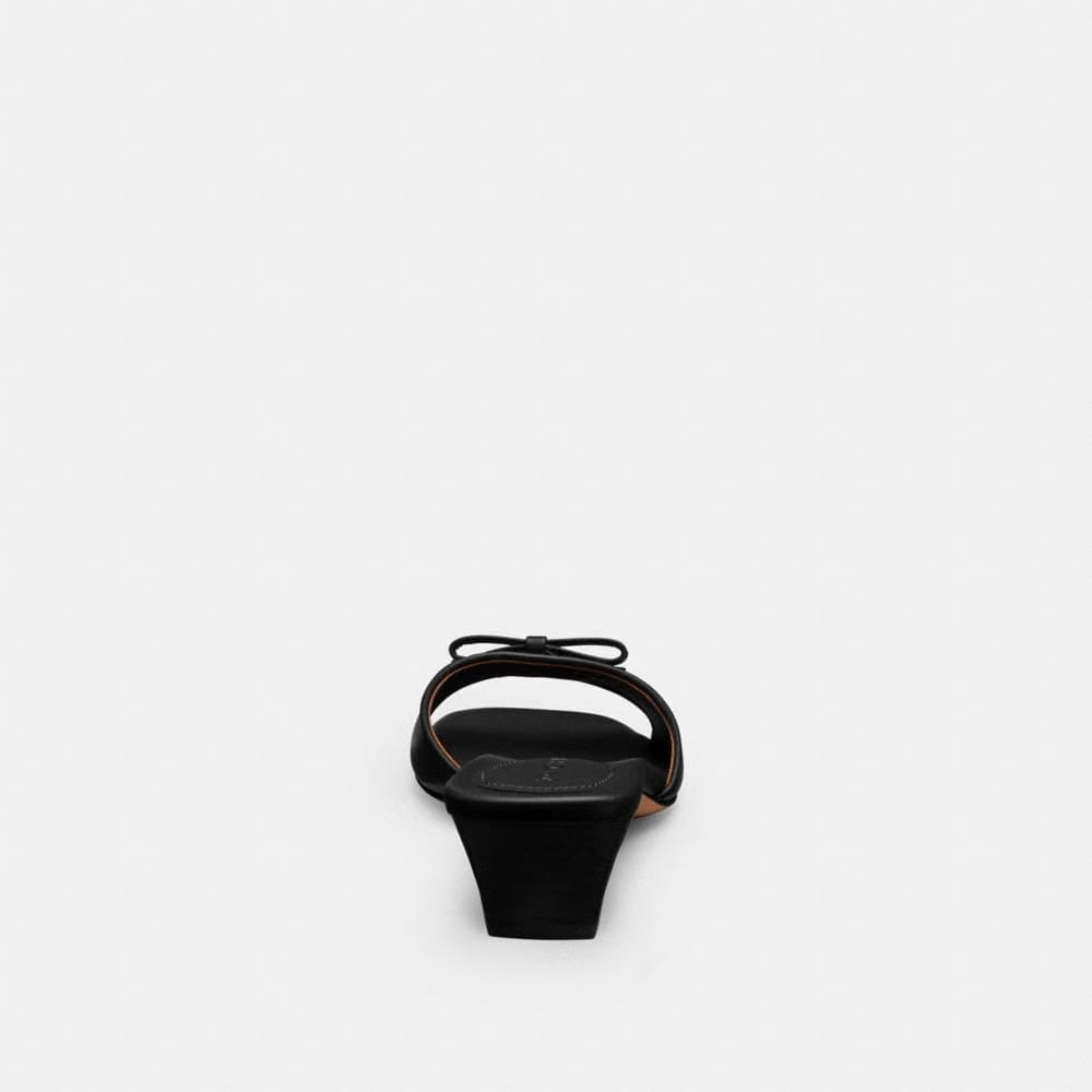 Women's Coach Bow Kitten Heel Sandal Black