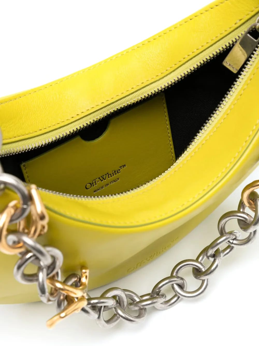 Hemisphere leather shoulder bag