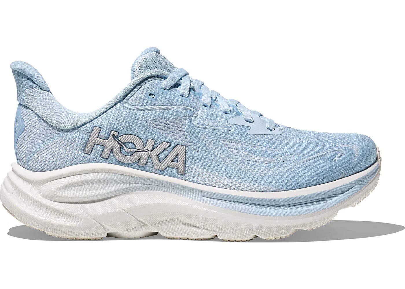 Hoka One One Clifton 10 Glacier Blue Silver Womens