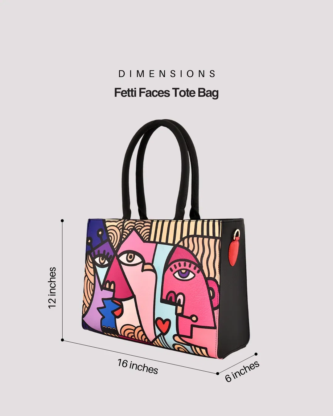 Fetti Faces Pink Tote Bag
