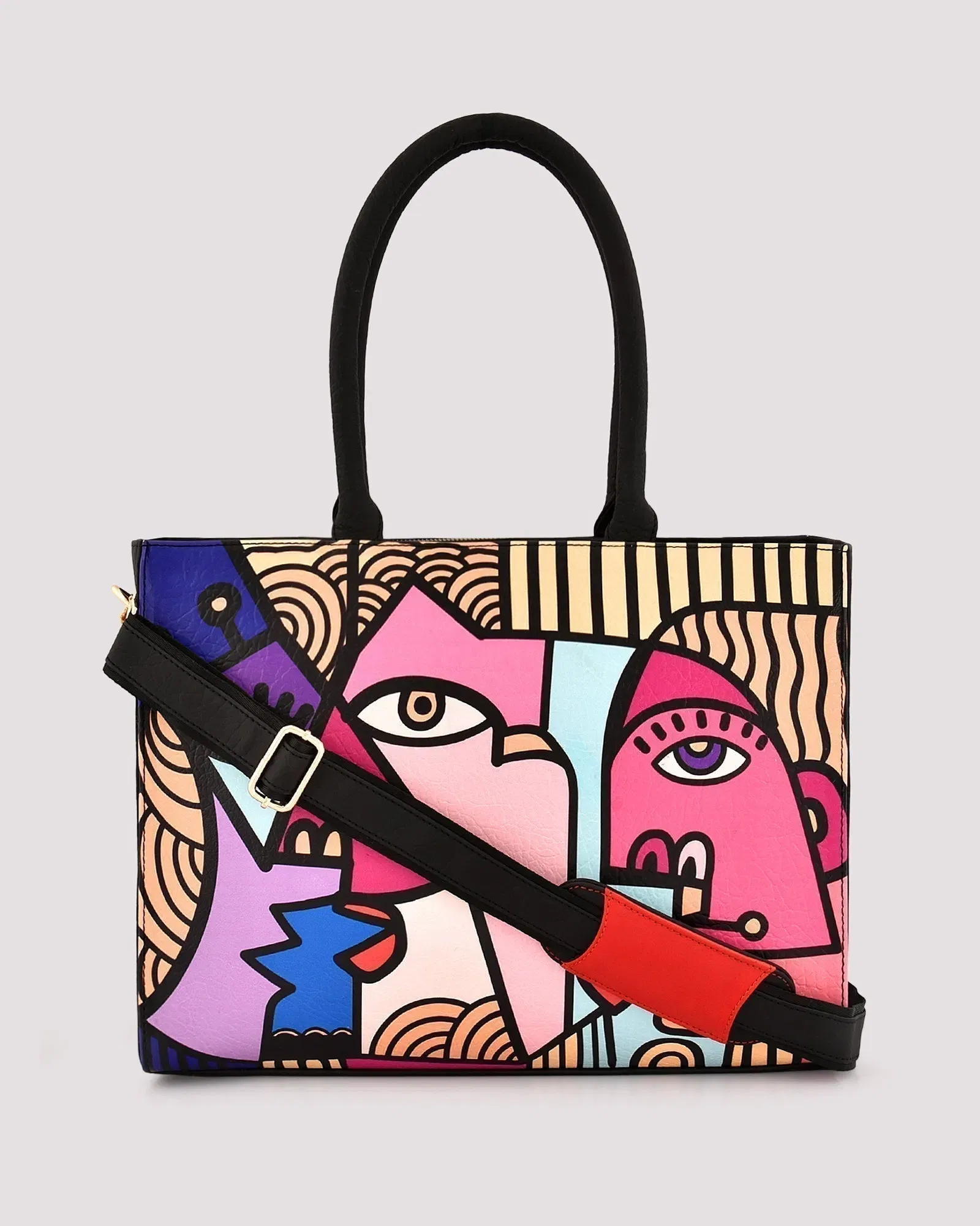 Fetti Faces Pink Tote Bag