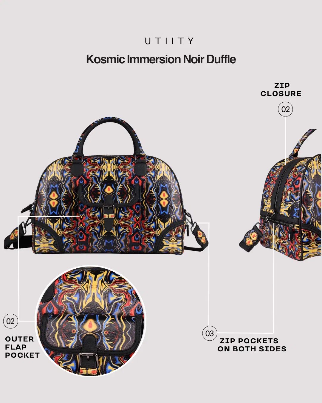 Kosmic Immersion Duffle Bag - Noir Men