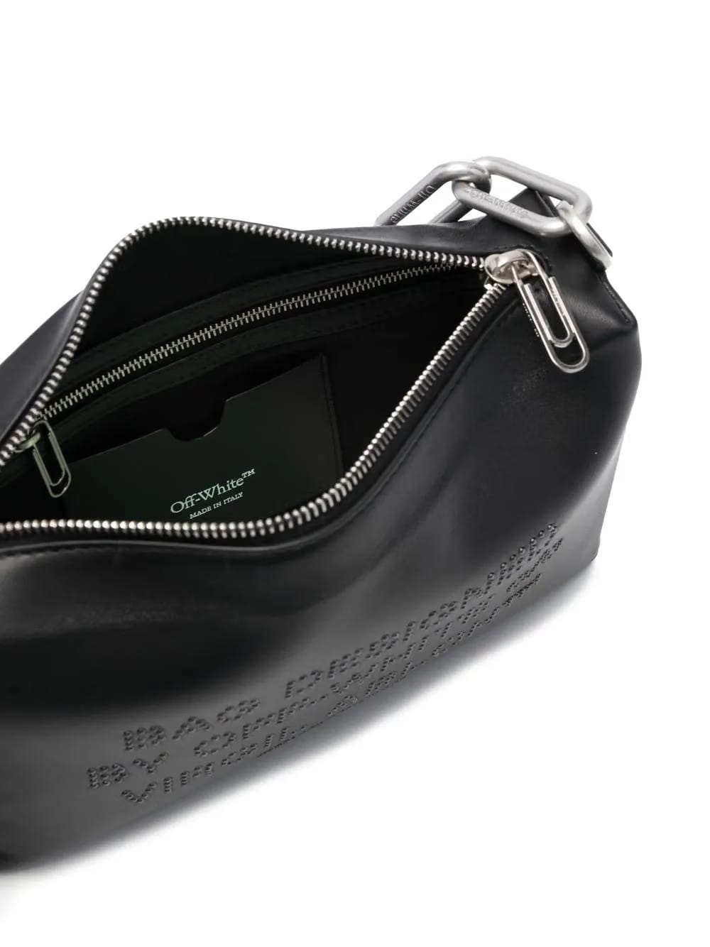 logo-studded shoulder bag