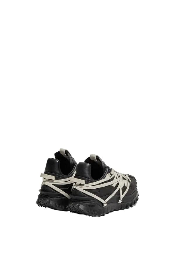 Moncler Moncler + Rick Owens Trailgrip Megalace Leather Sneakers Black