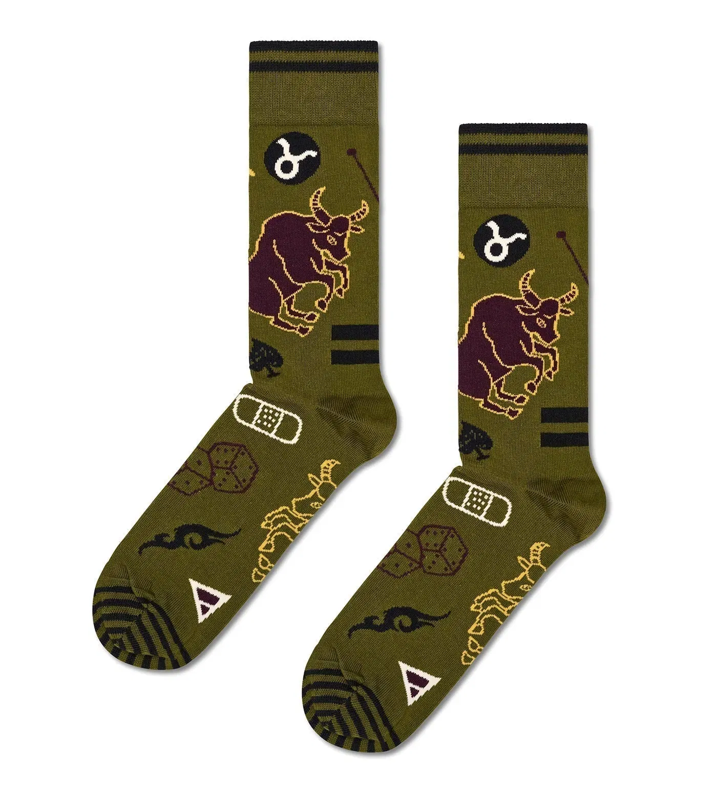 Happy Socks Unisex Taurus Crew Length Socks for Women and Men