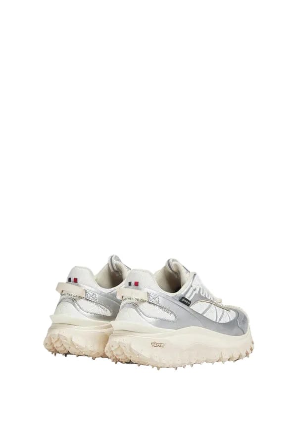 Moncler Trailgrip GTX Leather Sneakers Silver
