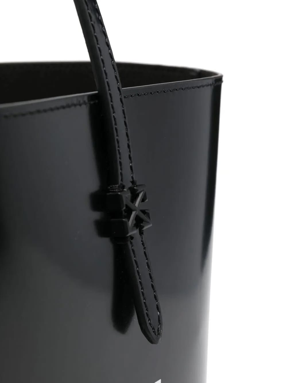 slogan-print tote bag