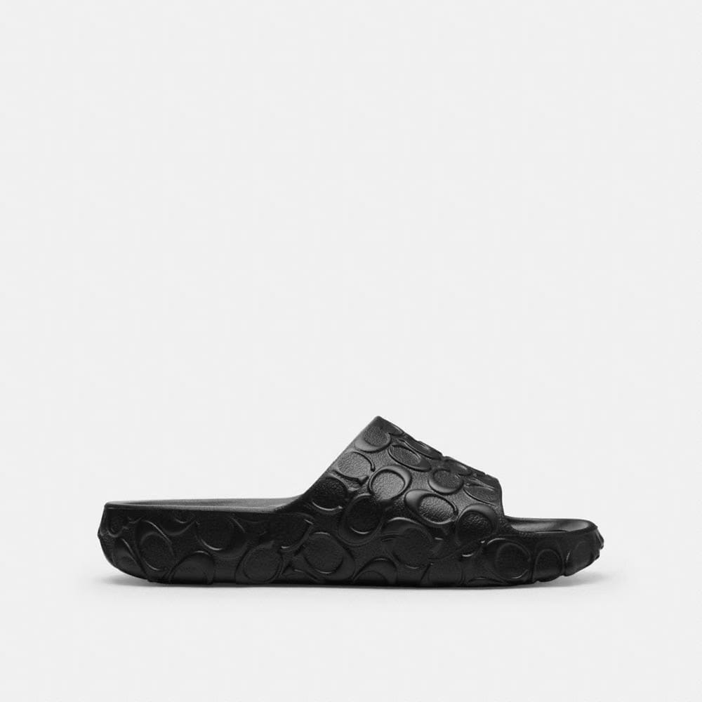 Women's Coach Bay Slide In Signature Black