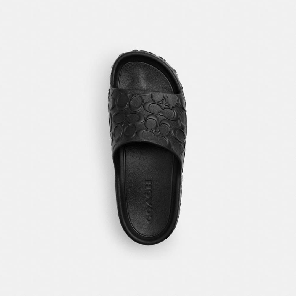Women's Coach Bay Slide In Signature Black