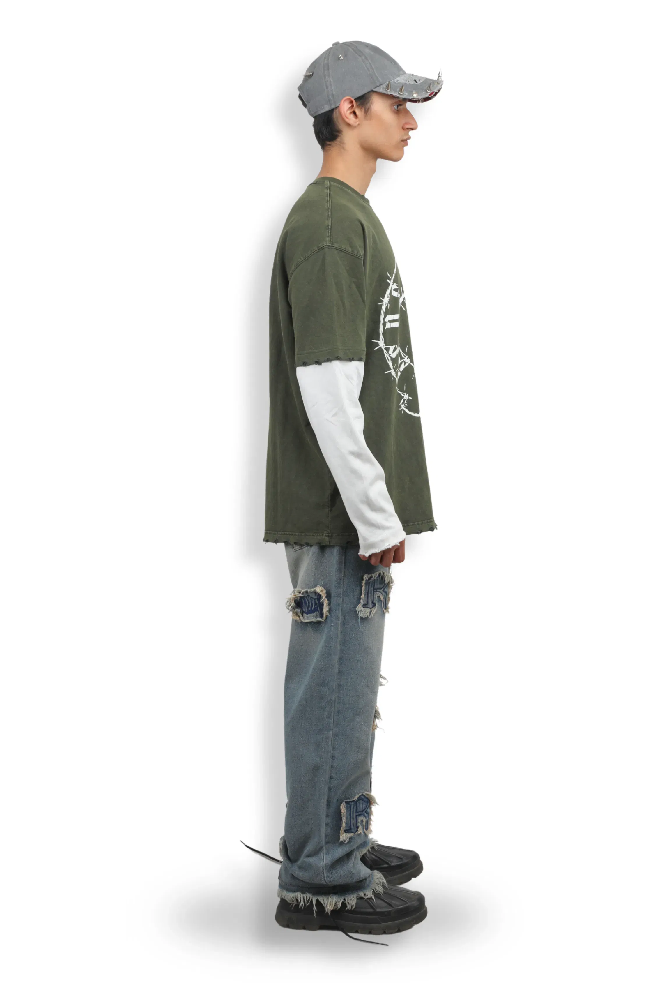 Wireborn T-Shirt - Dusky green