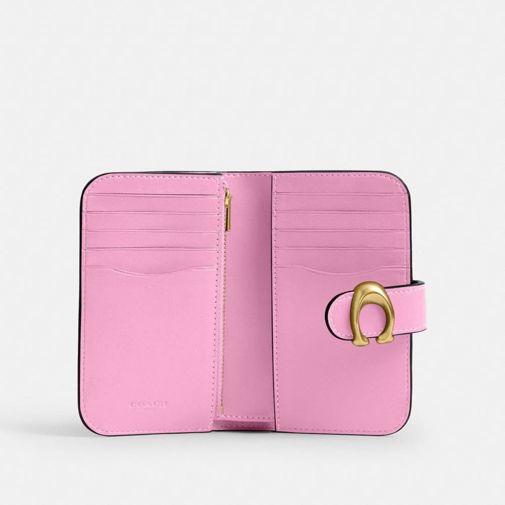 Coach Tabby Wallet Brass Flower Pink