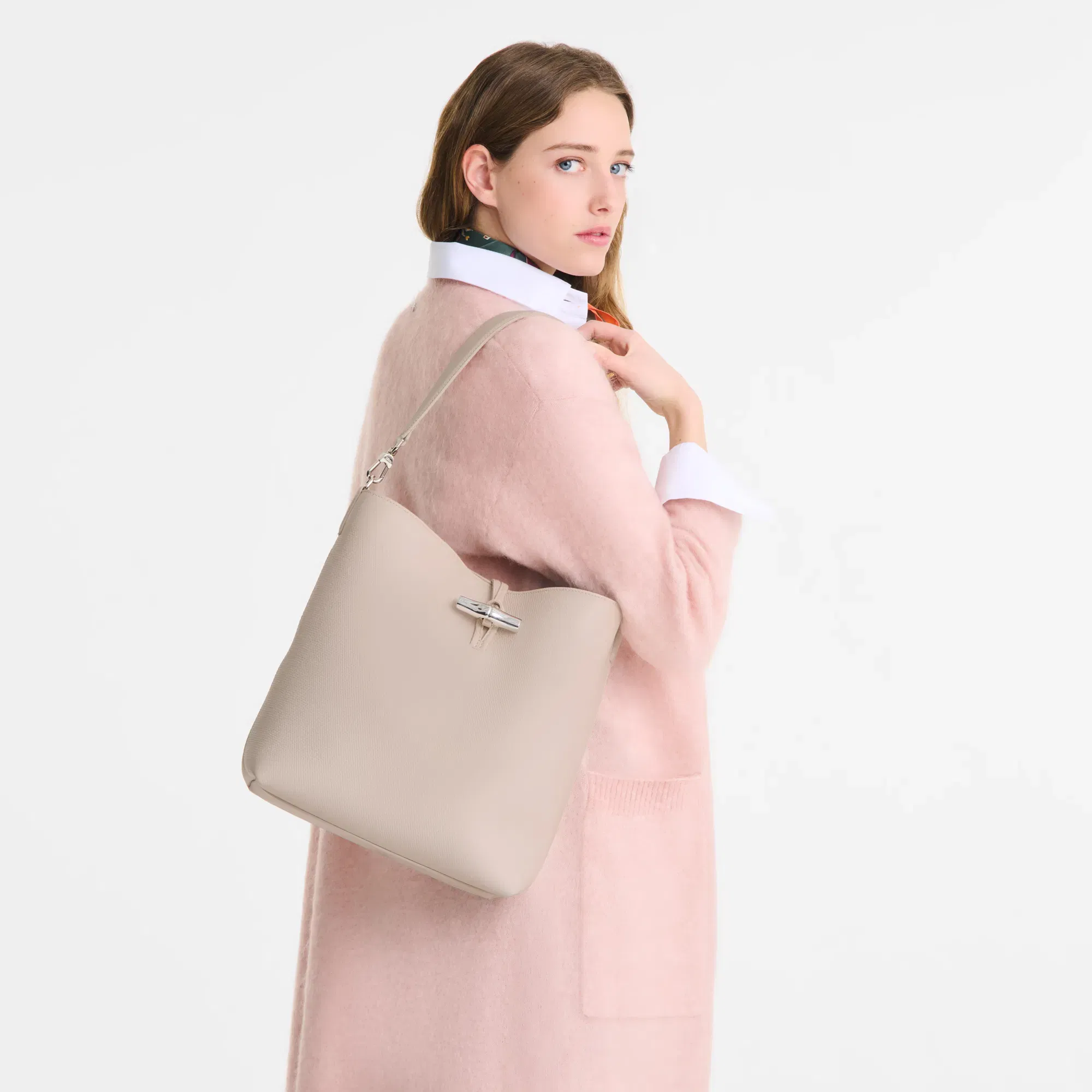 Longchamp Le Roseau M Hobo bag Paper