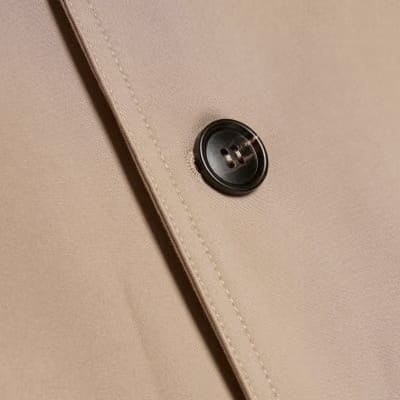 Beige Belted Trench Coat