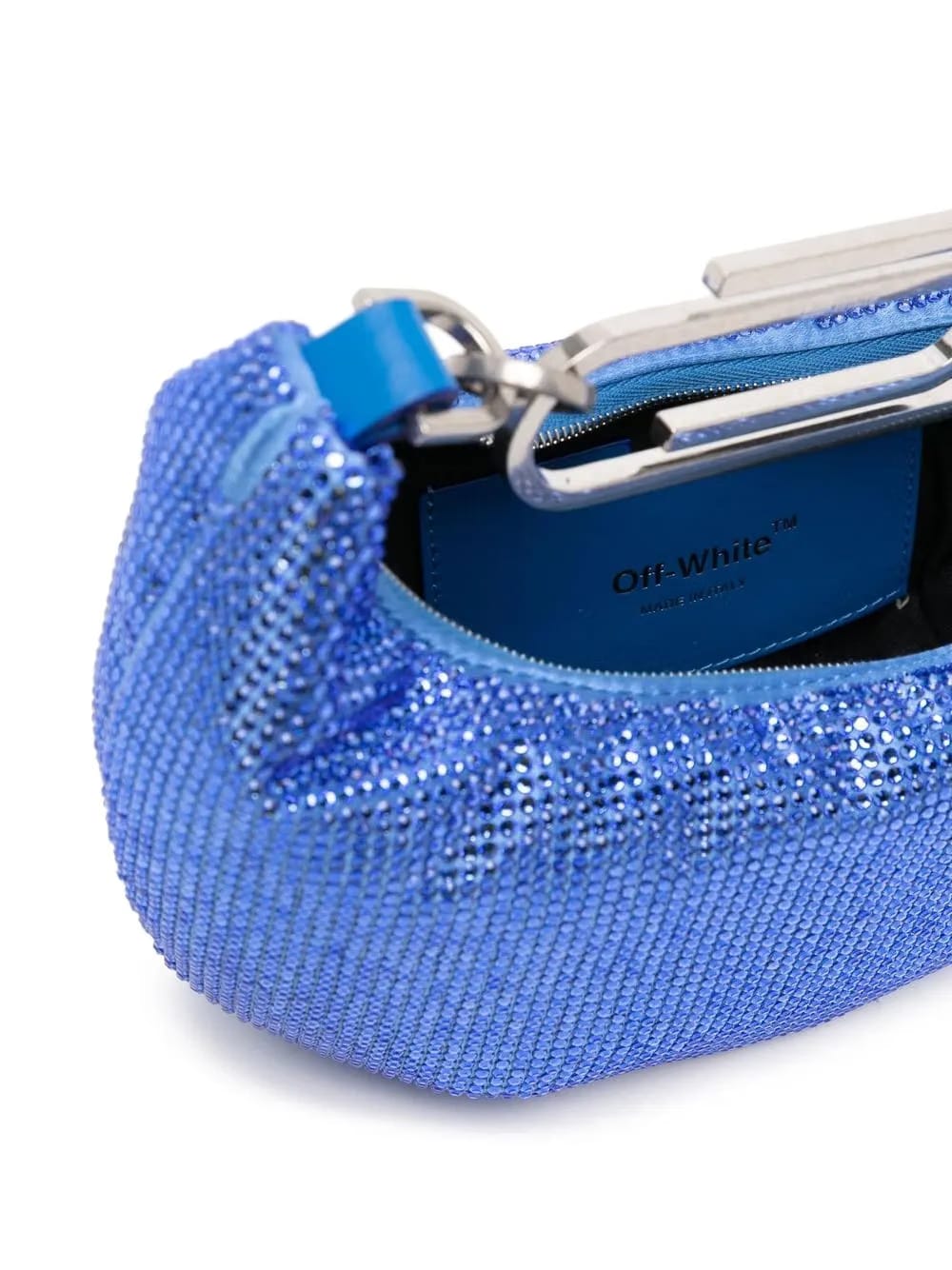 Paperclip studded shoulder bag