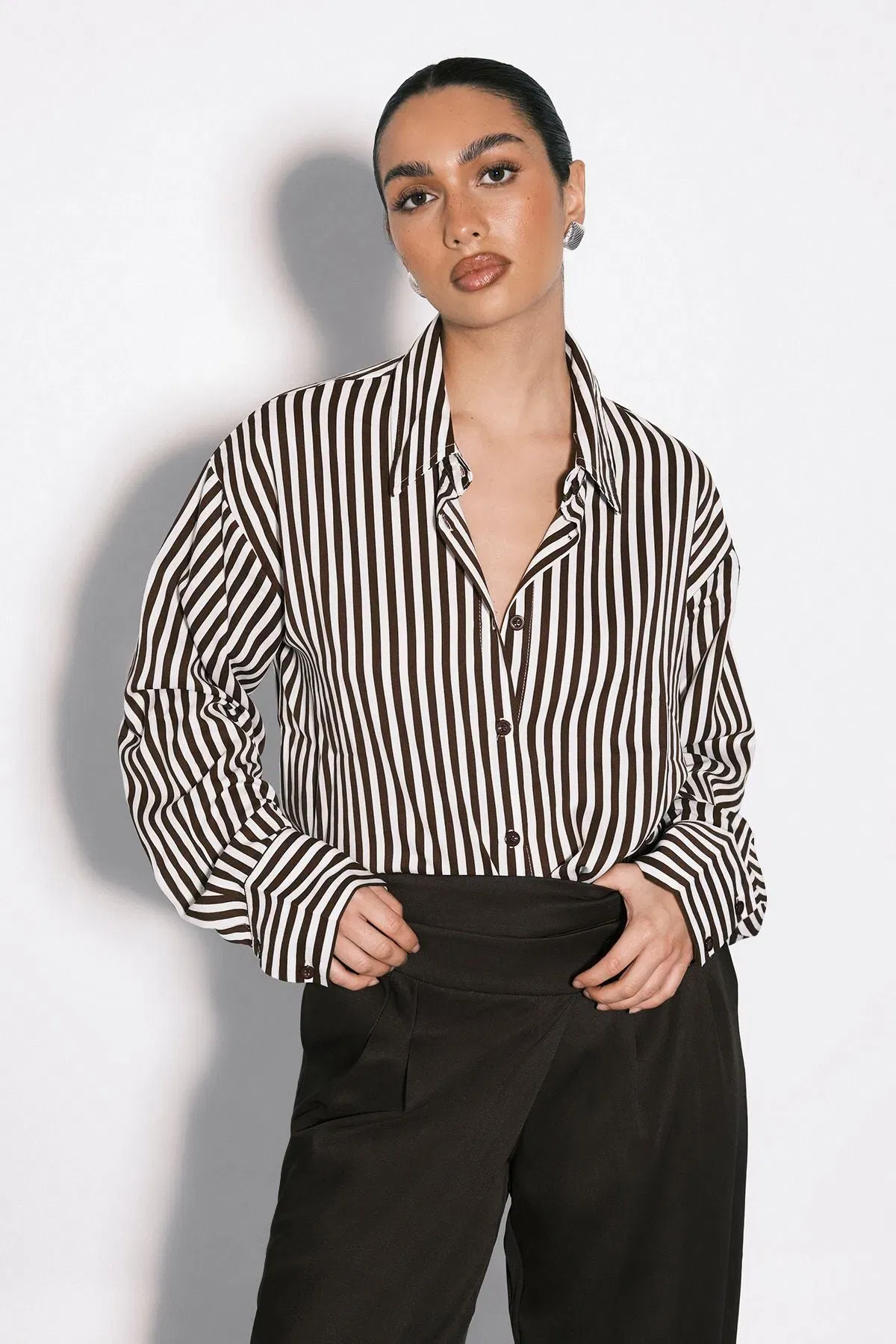 Mixed Stripe Fitted Shirt
