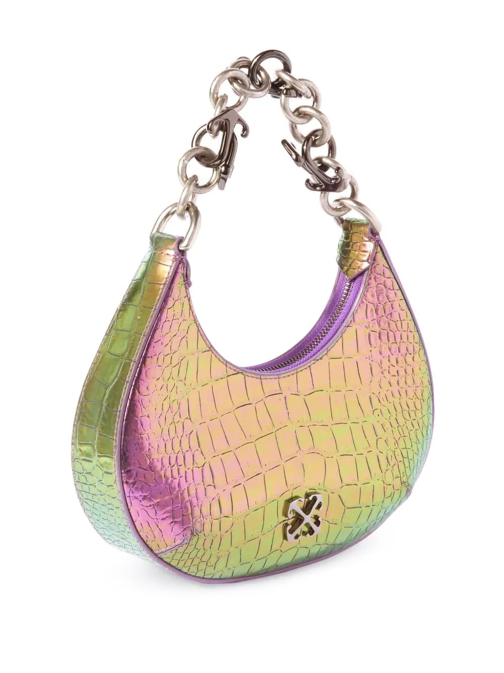 Hemisphere Croco shoulder bag